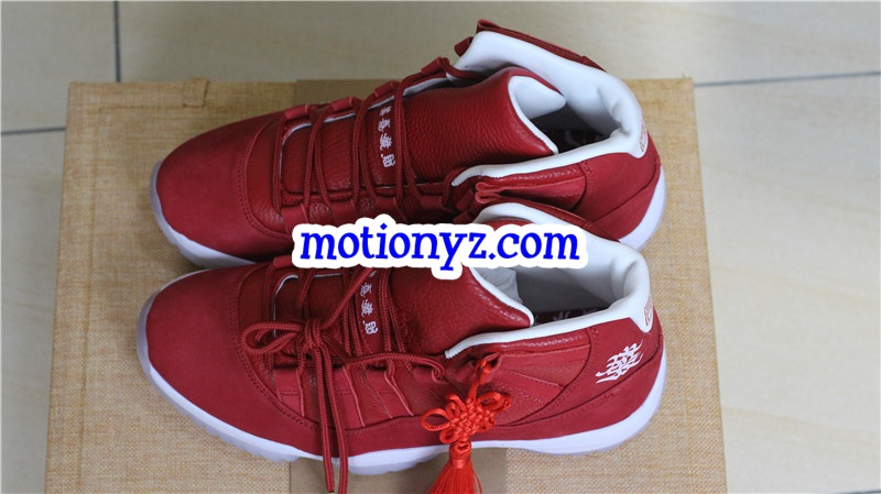 Authentic Air Jordan 11 Retro Chinese New Year Red